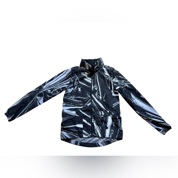 Nike Shield full zip hooded running jacket womens XS black white windbreaker - Picture 1 of 8